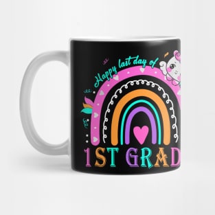 1st Grade Happy Last Day Of School Teacher Students Unicorn Mug